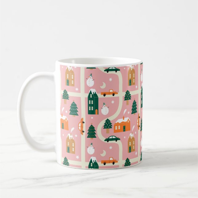 Mug Carte des vacances de Noël Motif (Gauche)