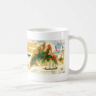 Mug Carte des vignobles de Martha vintage Photo coloré