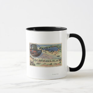 Mug Carte détaillée de LA au lac