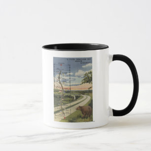 Mug Carte détaillée "de la route rêveuse "