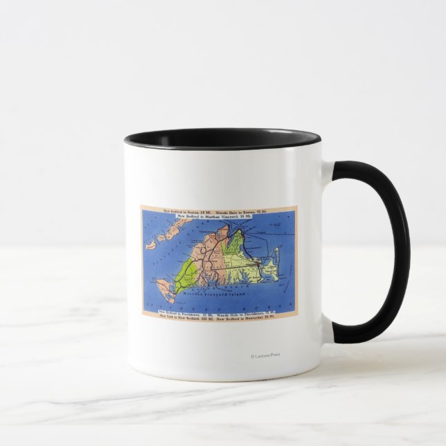 Mug Carte détaillée de l'île (Droite)