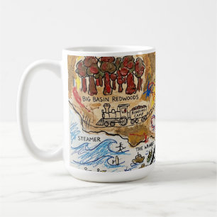 Mug Carte détaillée touristique de Santa Cruz – Monume