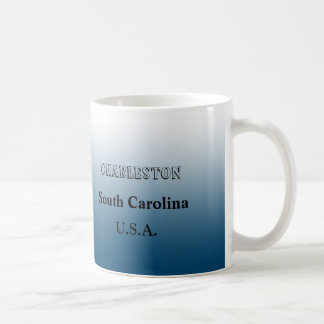 Mug - Carte d'état de la Caroline du Sud avec la v
