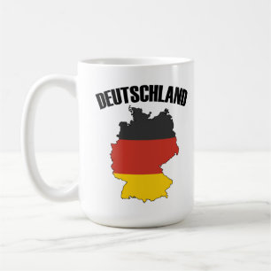 Mug Carte Deutschland - Drapeau allemand - Allemagne V