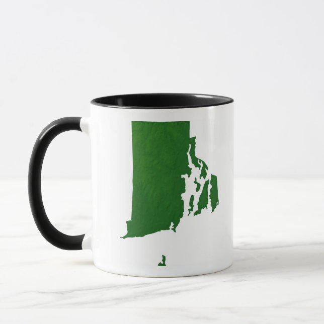 Mug Carte d'Île de Rhode 2 (Gauche)