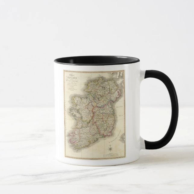 Mug Carte d'Irlande (Droite)