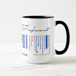 Mug Carte d'itinéraire de canal de Wor'ster et de