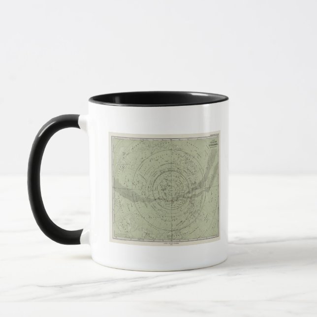 Mug Carte du Centre du ciel du Sud (Gauche)