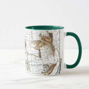 Mug Carte du ciel vintage Constellation d'Hercules