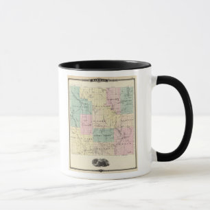 Mug Carte du comté de Barron, État du Wisconsin