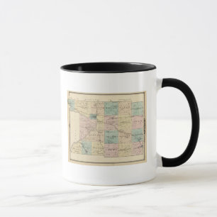 Mug Carte du comté de Columbia, État du Wisconsin