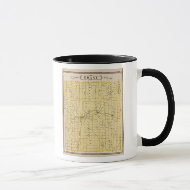Mug Carte du comté de Grant (Droite)
