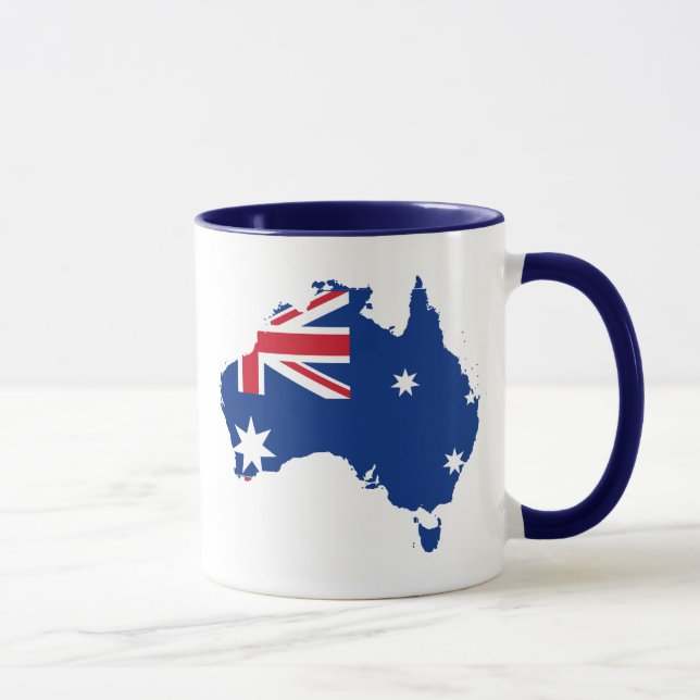 Mug carte du drapeau australien (Droite)