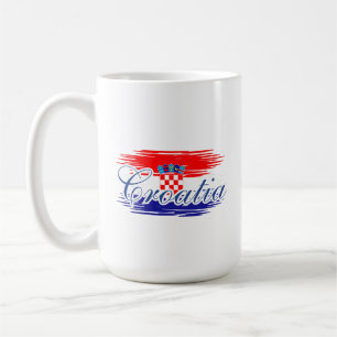 Mug Carte du drapeau de la Croatie
