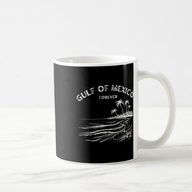 Mug Carte Du Drapeau Du Golfe Des États-Unis D'Amériqu (Droite)