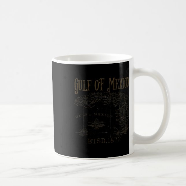 Mug Carte Du Drapeau Du Golfe Des États-Unis D'Amériqu (Droite)