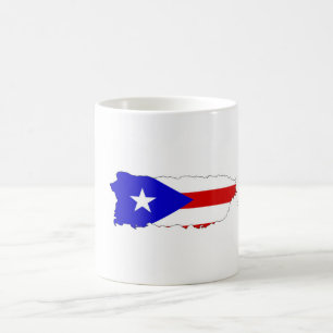 Mug Carte du drapeau du pays de Porto Rico