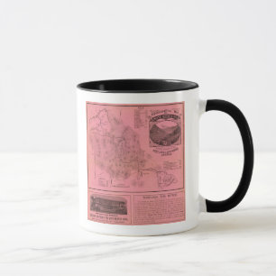 Mug Carte du haut des montagnes blanches