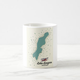 Mug Carte du lac de Lungern en Suisse