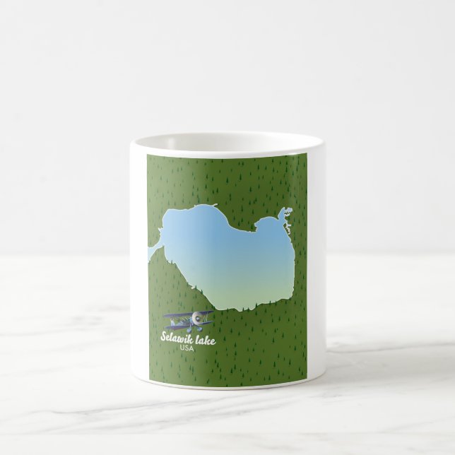 Mug Carte du lac Selawik Alaska (Centre)