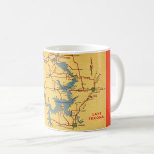 Mug Carte du lac Texoma