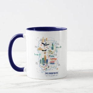 Mug Carte du livre de Metropolis