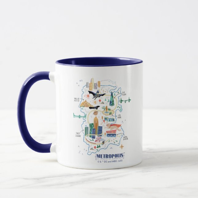 Mug Carte du livre de Metropolis (Gauche)