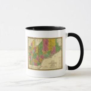 Mug Carte du Maine, du New Hampshire et du Vermont