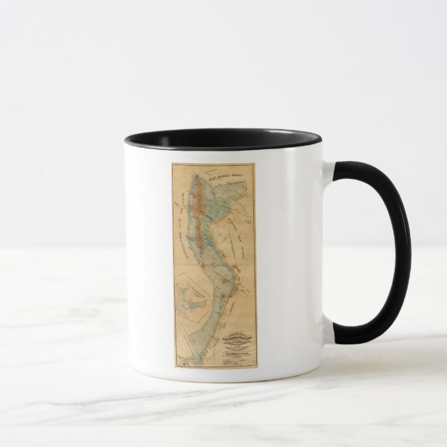Mug Carte du marais salé et des marées (Droite)