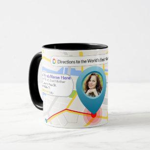 Mug Carte du meilleur café-mère du monde