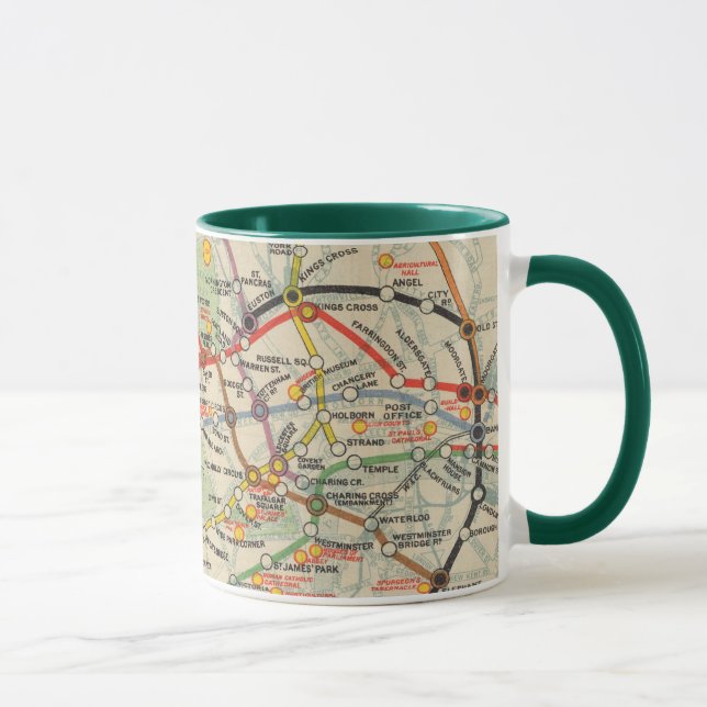 Mug Carte du métro de Londres (Droite)