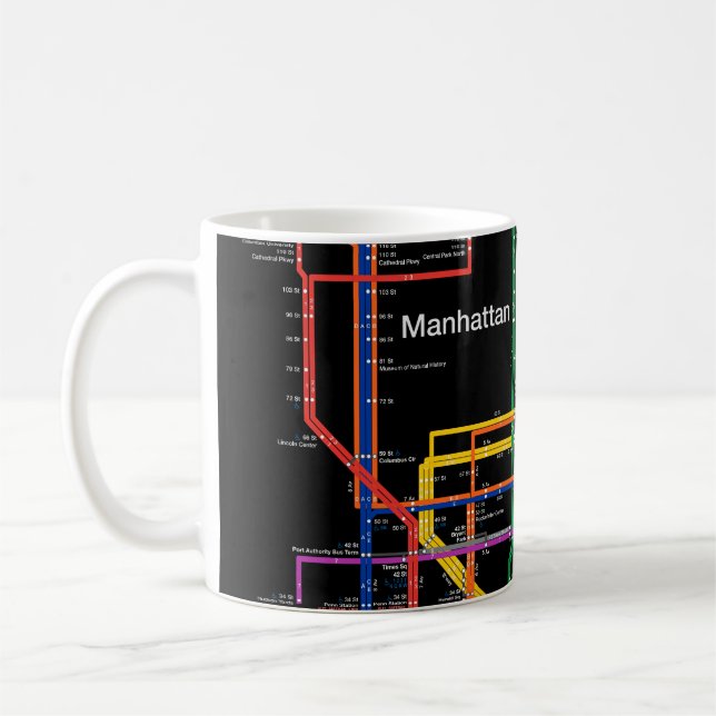 Mug Carte du métro NY-City (Gauche)