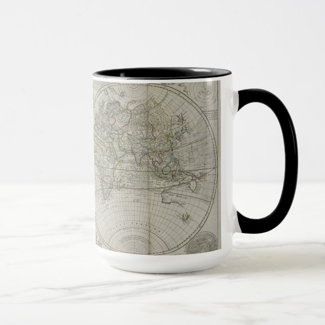 Mug Carte du monde | 1736 (Droite)