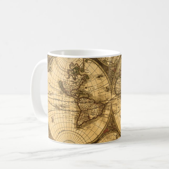 Mug Carte du monde antique (Devant gauche)