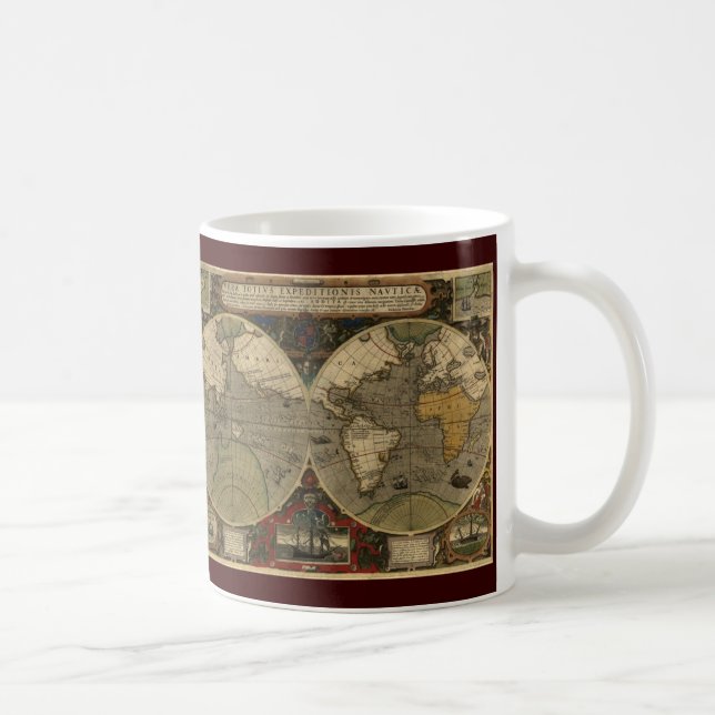 Mug Carte du monde antique (Droite)