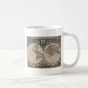 Mug Carte du monde antique : Art de la cartographie hi
