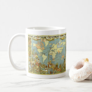 Mug Carte du monde antique de l'Empire britannique, 18