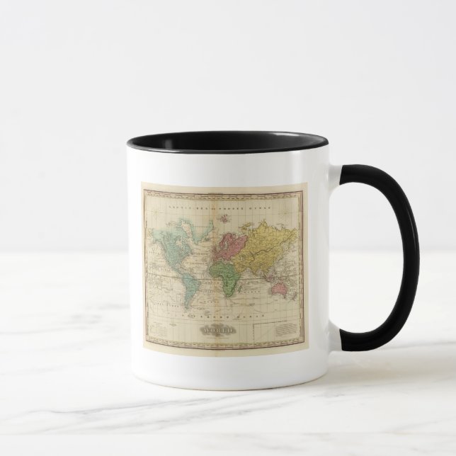 Mug Carte du monde coloré (Droite)