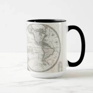 Mug Carte du monde dans 2 hémisphères