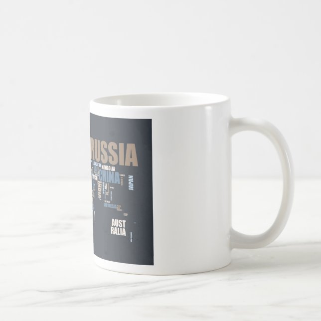 Mug Carte du monde en mots (Droite)