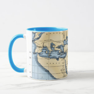 MUG CARTE DU MONDE : ERATOSTHENES
