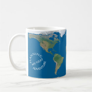 Mug Carte du monde - Planification de ma prochaine ave
