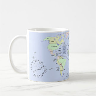 Mug Carte du monde - Planification de ma prochaine ave