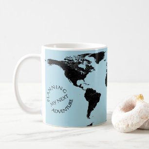 Mug Carte du monde - Planification de ma prochaine ave