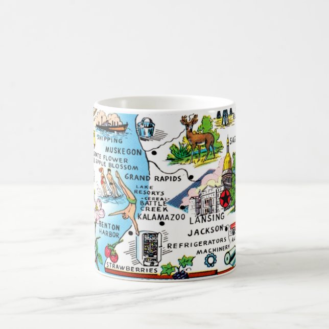 Mug Carte du sud du Michigan (Centre)