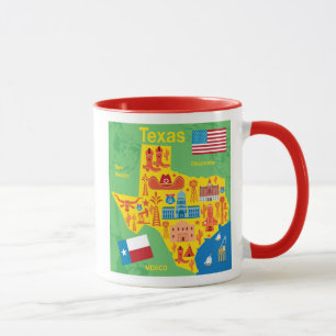 Mug Carte du Texas d'enfants