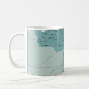 Mug Carte du Venezuela - Vintage High Détaillé vintage