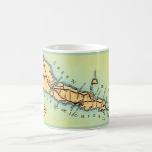 Mug Carte du Wisconsin du comté de Green et Gold Door