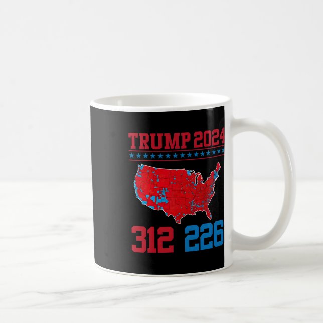 Mug Carte électorale 2024 312 Rouge Résultats des élec (Droite)