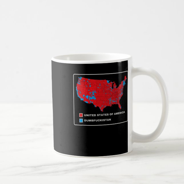 Mug Carte Électorale 2024 Etats-Unis D'Amérique Dumbfo (Droite)